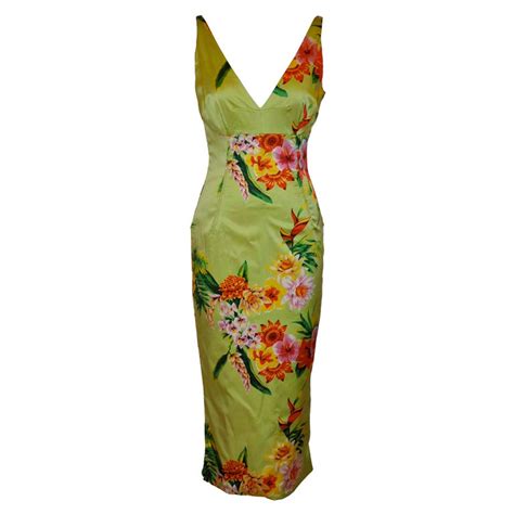 vintage dolce gabbana acetate green dress|Dolce And Gabbana Vintage Dresses .